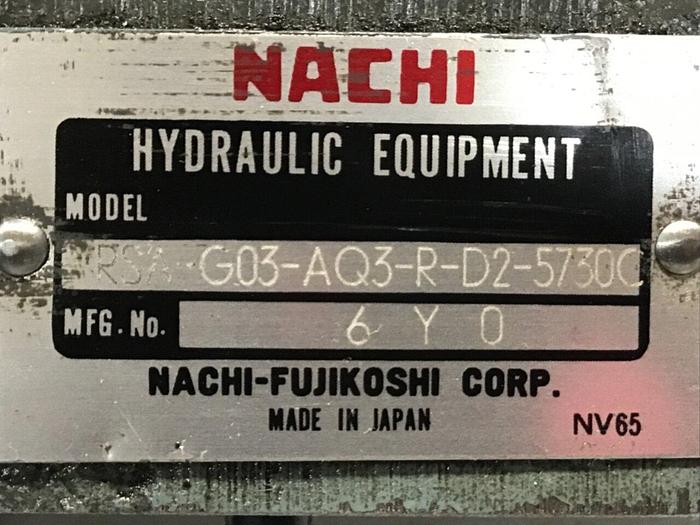 Used NACHI Valve SA-G01-H43-CR-D2-8331D #132257