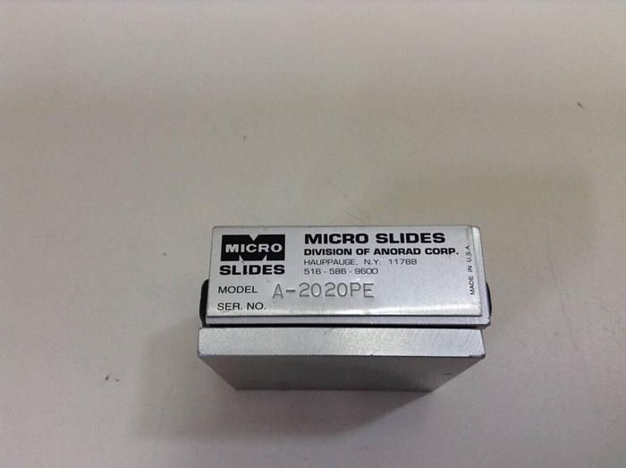Used MICRO SLIDES Micro Slide A-2020PE #67705