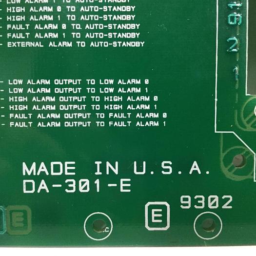 Used GAMMAFLUX Circuit Board DA-301-E #91477