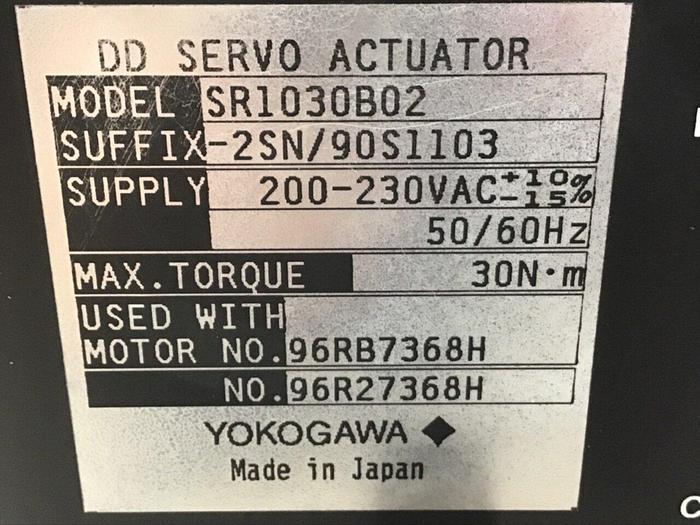 Used YOKOGAWA DD Servo Actuator Drive SR1030B02 Used