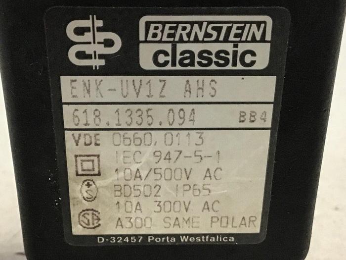 Used BERNSTEIN Limit Switch ENK-UV1Z AHS Used