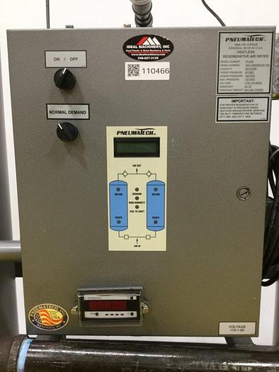 Used PNEUMATECH Heatless Regenerative Air Dryer PH-500 Used