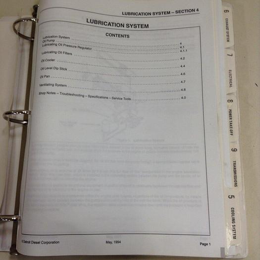 Used DETROIT DIESEL Service Manual MANUAL905 #70905