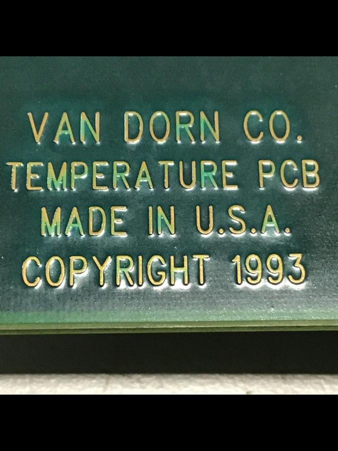 Used VAN DORN Temperature Circuit Board PC330-021 330-021 #120728