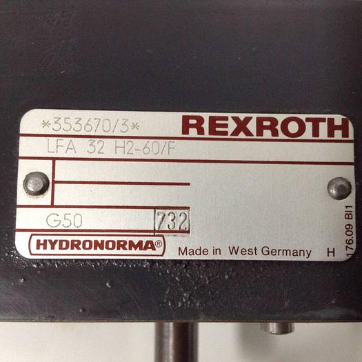 Used REXROTH Valve LFA32H2-60/F #89999