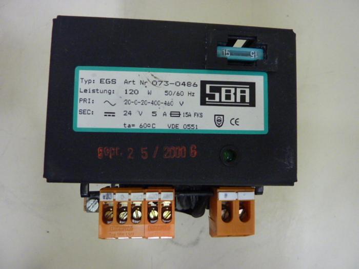 Used SBA Transformer EGS #60562