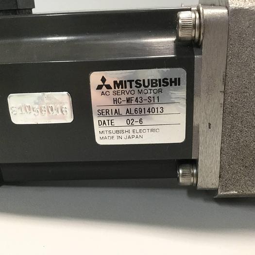 Used MITSUBISHI Servo Motor HC-MF-43-S11 #95959