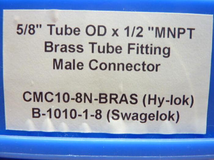 HY-LOK Brass Tube Fitting CMC10-8N-BRAS #39561