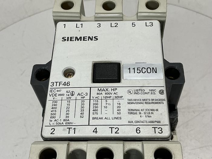Used SIEMENS 3TF4622-OAK6