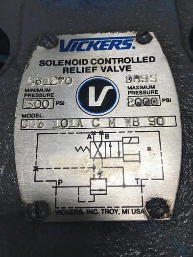 Used VICKERS CG5101ACMWB90 Valve Used #142519