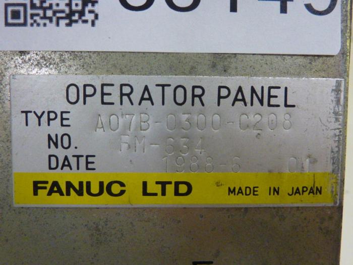Used FANUC Operator Panel A07B-0300-0208 #65149