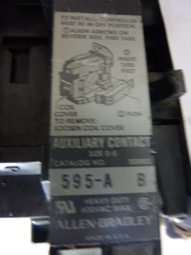 Used ALLEN BRADLEY Starter Size 1 509-BOD SER B W22 #47124