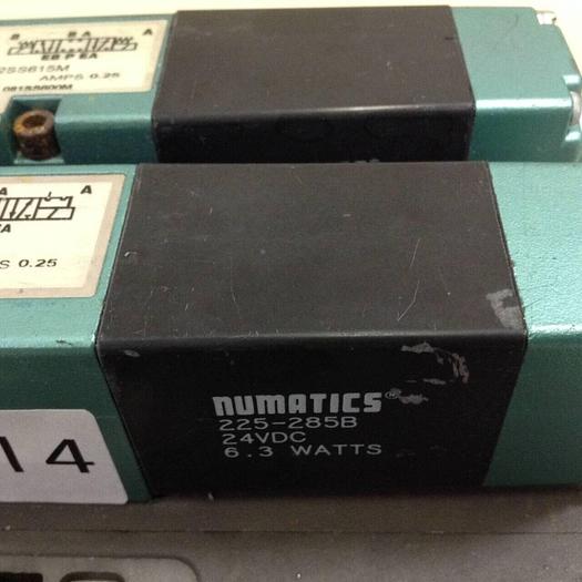 Used NUMATICS Control Block w/ Valves 082SS615M #80014
