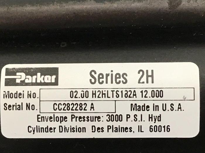 Used PARKER Injection Sled Cylinder 02.00 H2HLTS182A 12.000 USED