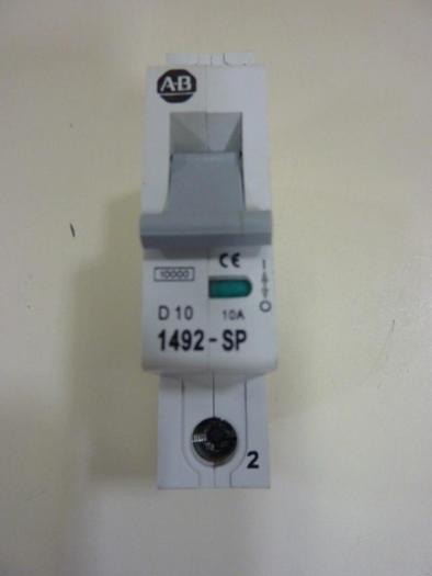 Used ALLEN BRADLEY 10 Amp Circuit Breaker 1492-SP1D100 SER C #63760