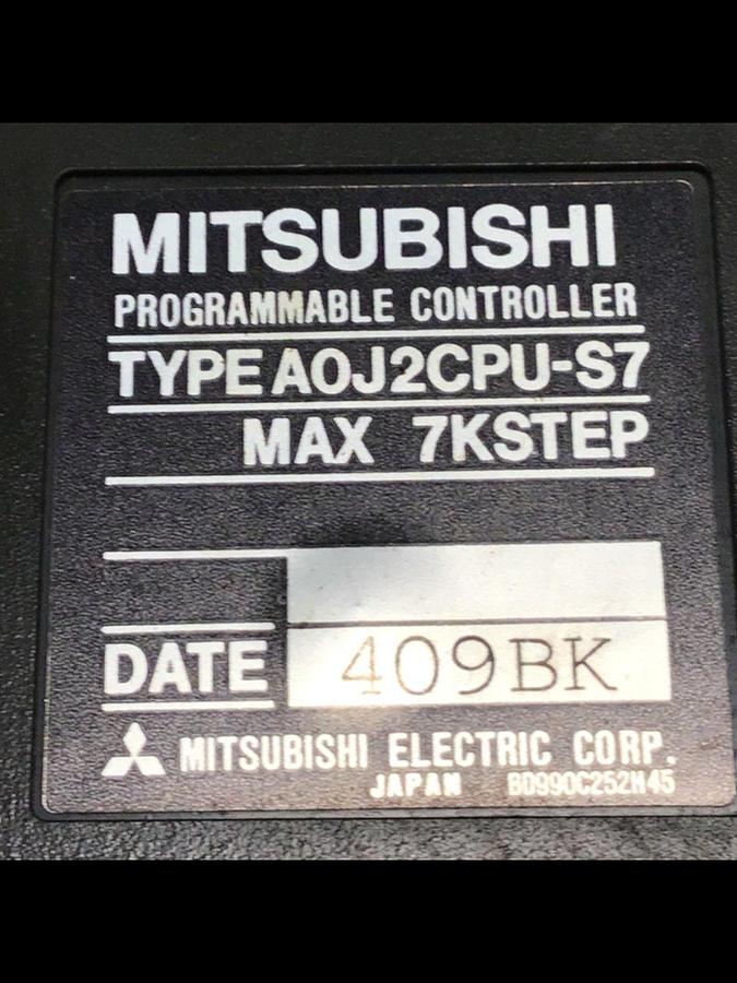 Used MITSUBISHI Programmable Controller A0J2CPU-S7 Used #114357