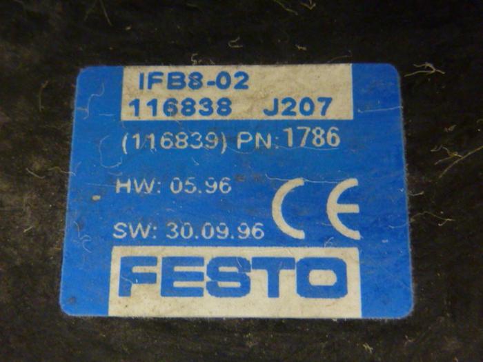 Used FESTO Control Block / Valve Terminal IFB8-02 #52844