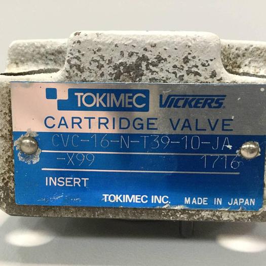 Used VICKERS Tokimec Cartridge Valve CVC16NT3910JAX99 #91745