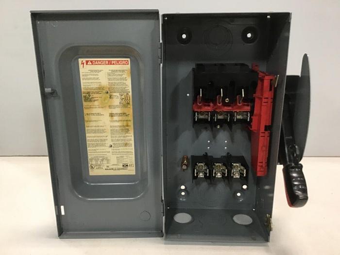 Used SQUARE D 60 Amp Safety Disconnect Switch H362 F3 #120448