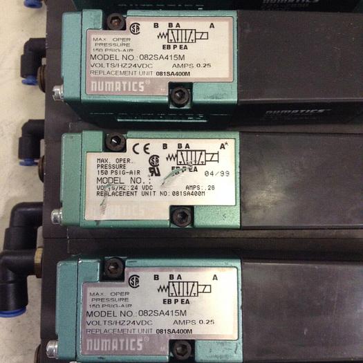 Used NUMATICS Control Block w/ Valves 082SA415M #80004