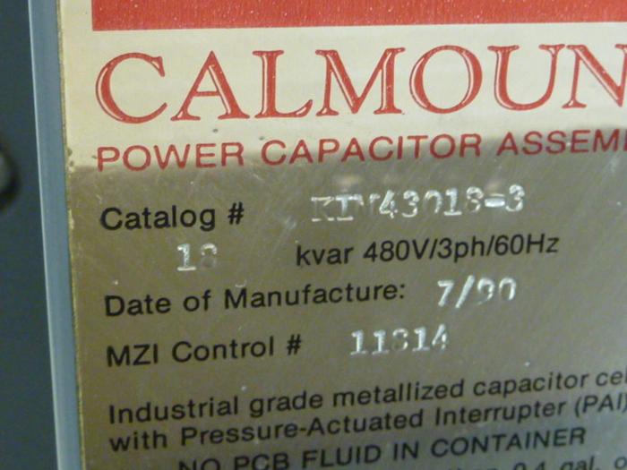 Used CALMOUNT Power Capacitor KIM43018-3 #65727