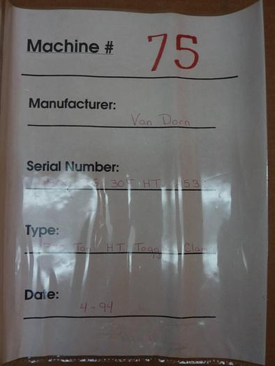 Used VAN DORN Prints PRINTS541 #25541