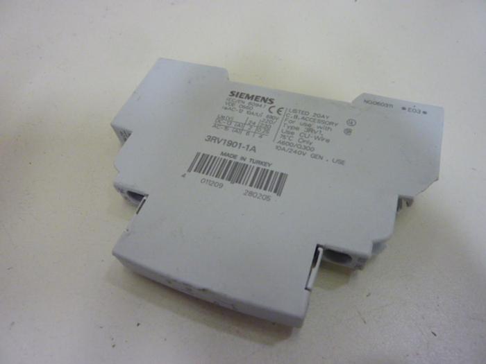 Used SIEMENS Auxiliary Contact 3RV1901-1A #50461