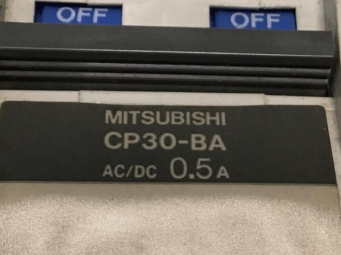 Used MITSUBISHI 0.5 Amp Circuit Protector CP30-BA-2P-0.5A #103612