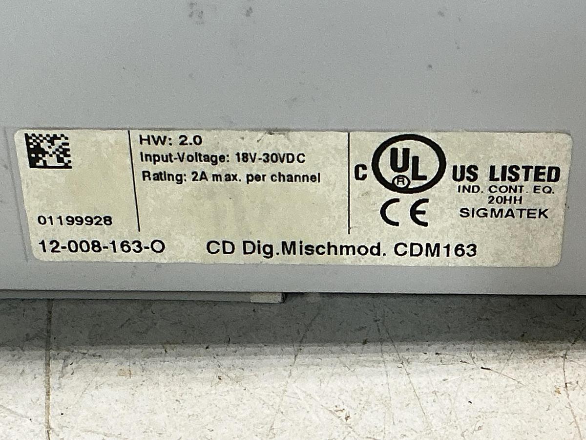Used SIGMATEK CDM 163