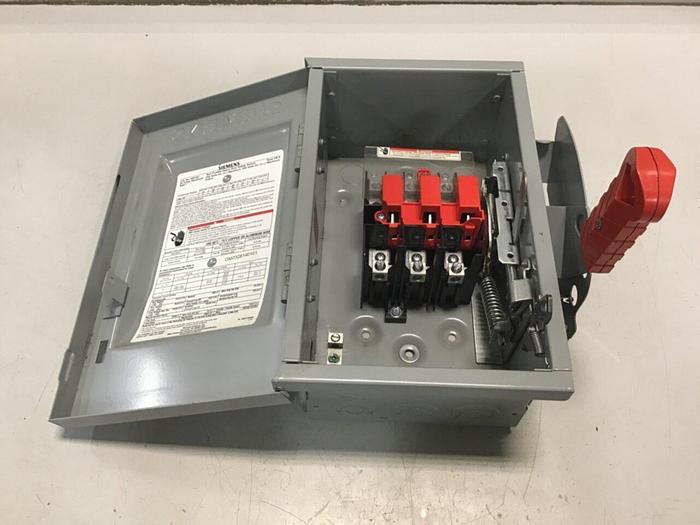 Used SIEMENS 30 Amp Safety Disconnect Switch HNF361 VBII #137849