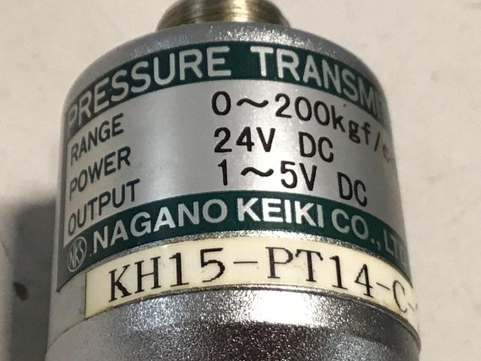 Used NAGANO Pressure Transmitter KH15-PT14-C-200-0.25 Used #126526
