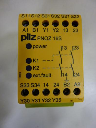 Used PILZ Safety Relay PNOZ-16S24VAC/DC2S #52266
