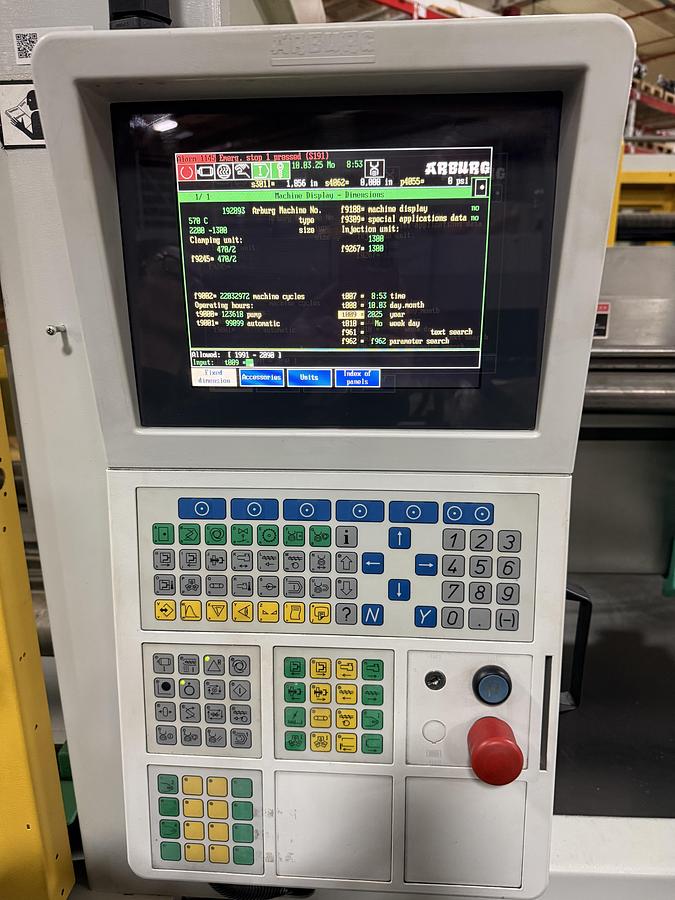 Used ARBURG 245 Ton Injection Molding Machine 570C 2200-1300 USED #149866