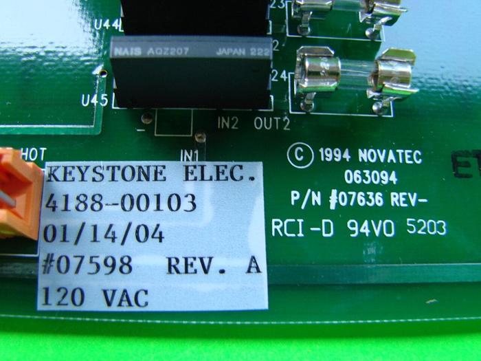 Used NOVATEC Circuit Board 4188-00103 #10773