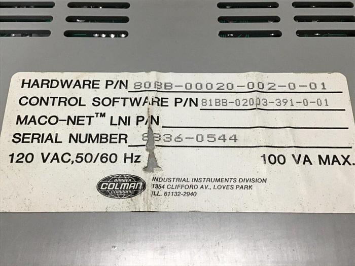 Used BARBER COLMAN Insta-Set Module 80BB-00020-002-0-01 #112482