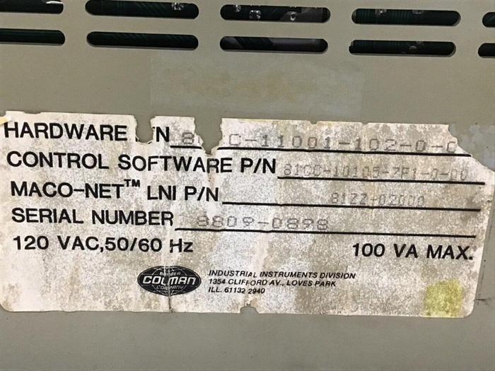 Used BARBER COLMAN Sequence Module MACO 8000 80CC-11001-102-0-00 #112279