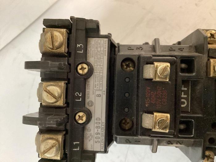 Used ALLEN BRADLEY Starter 509-BOD SER B W25 #31232