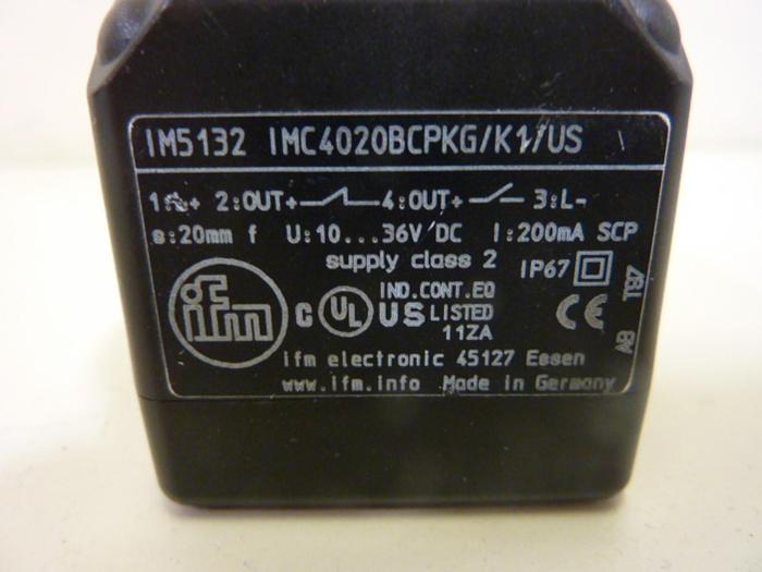 Used IFM Sensor IM5132 IMC4020BCPKG/K1/US #51812