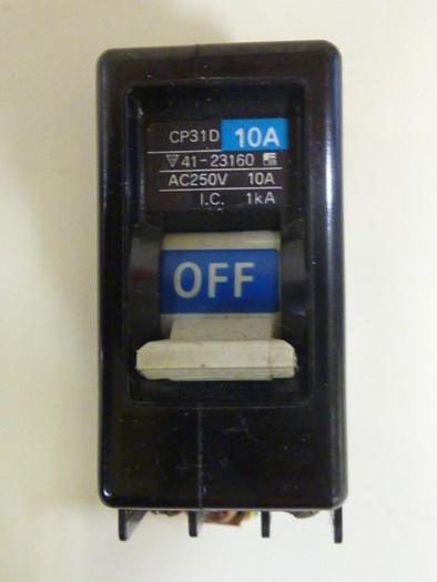 Used FUJI ELECTRIC 10 Amp Circuit Breaker CP31D-10 #64378