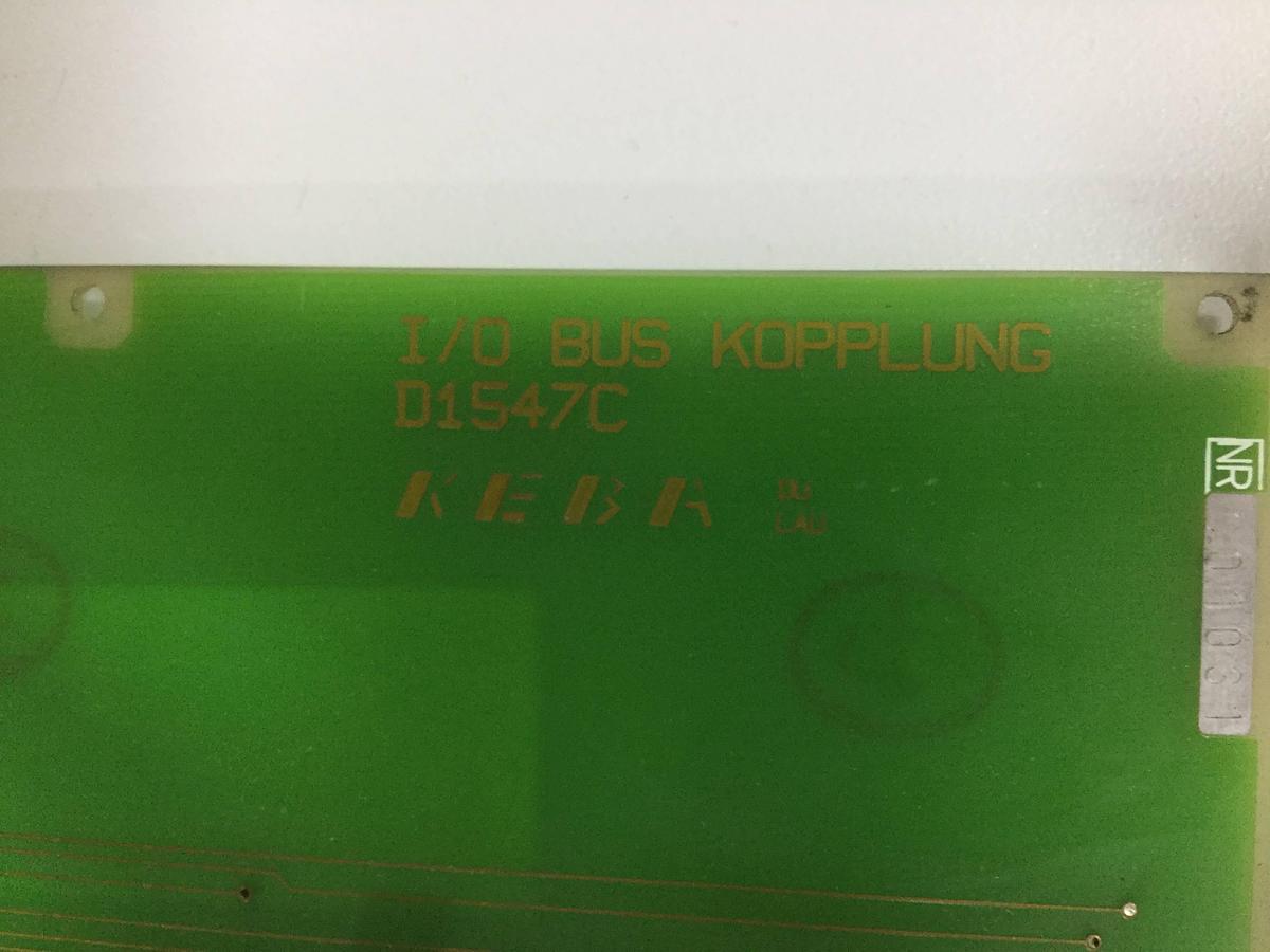 Used KEBA Circuit Board / Engel I/O BUS KOPPLUNG D1547C Used