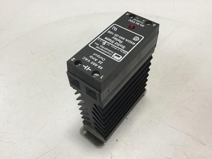 Used CONTINENTAL INDUSTRIES Solid State Relay RSDA-660-25-1DE #134801