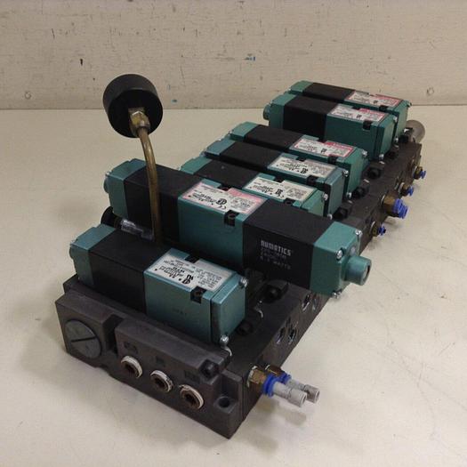 Used NUMATICS Control Block w/ Valves 081SS600M000061 #79995