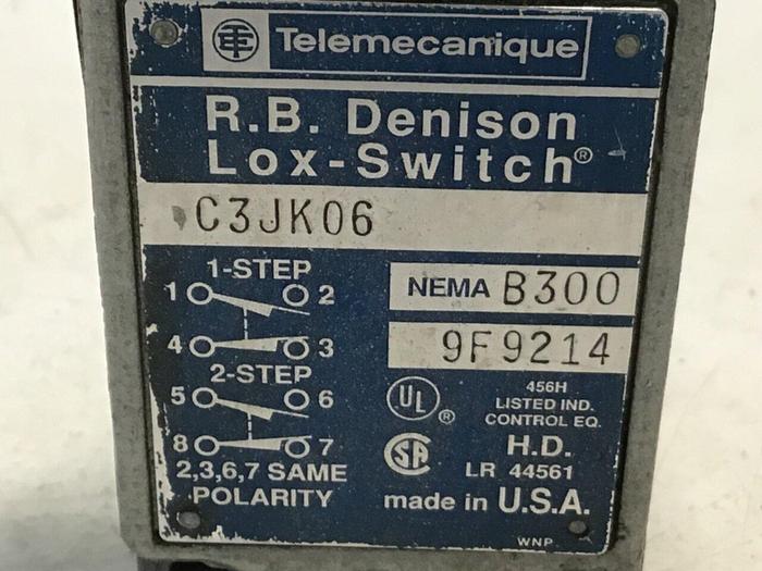 Used TELEMECANIQUE Limit Switch C3JK06 #121454