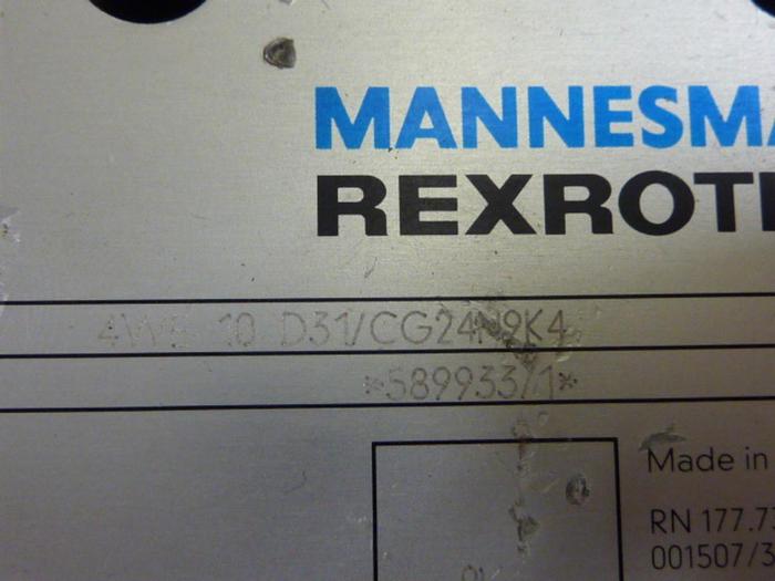 Used MANNESMANN REXROTH Valve 4WE10D31CG24M9K4 #54161