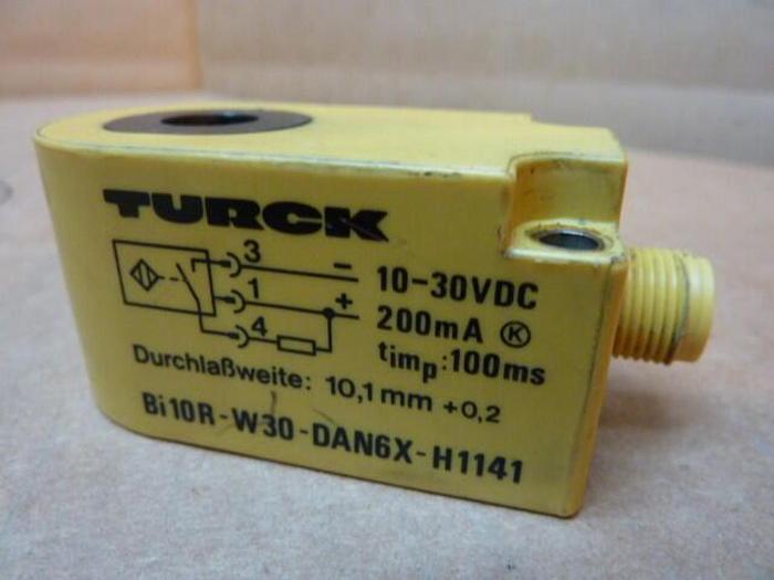 Used TURCK ELEKTRONIK Proximity Switch BI10R-W30-DAN6X-H1141 #21617