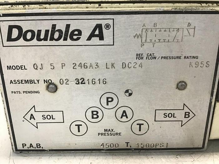 Used DOUBLE A Valve QJ5P246A3LKDC24 #132372