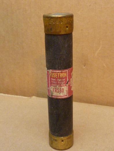 Used FUSETRON 60 Amp Fuse FRS-60 #33724