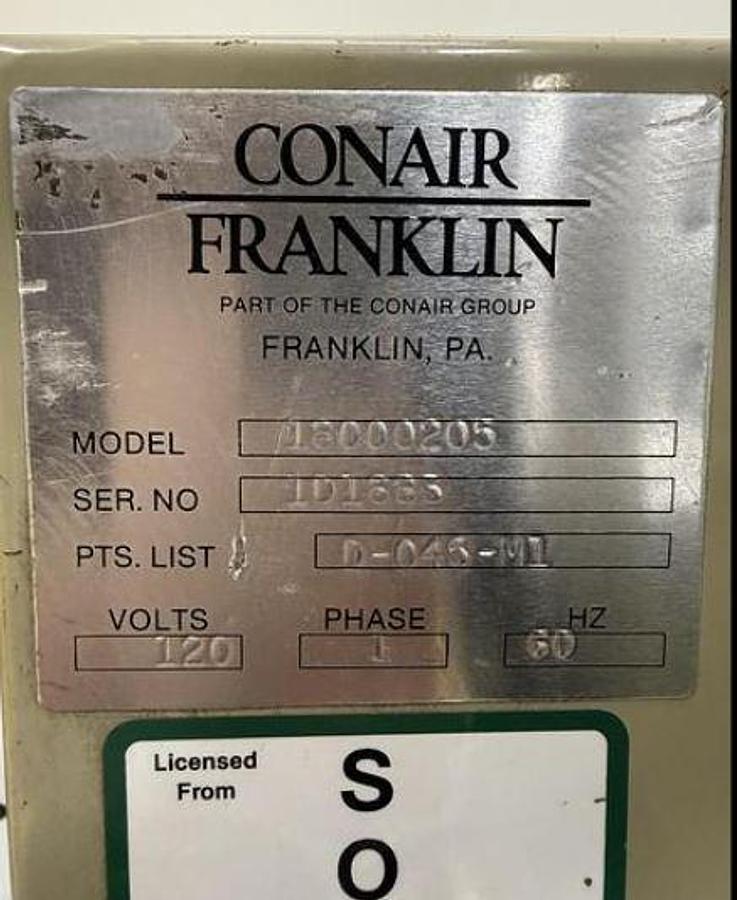 Used CONAIR FRANKLIN Hot Air Dryer 18000205