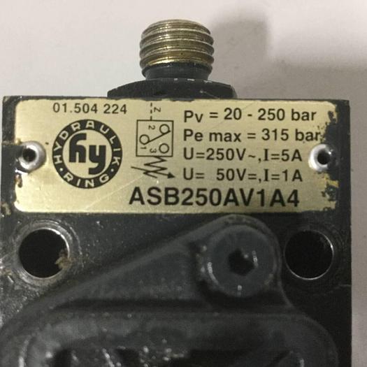 Used HYDRAULIK Valve ASB250AV1A4 #90874