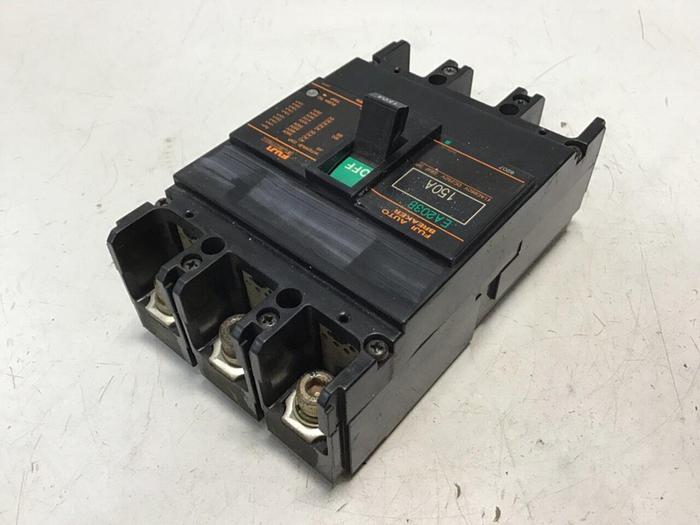Used FUJI ELECTRIC 150 Amp Circuit Breaker EA203B-150 Used